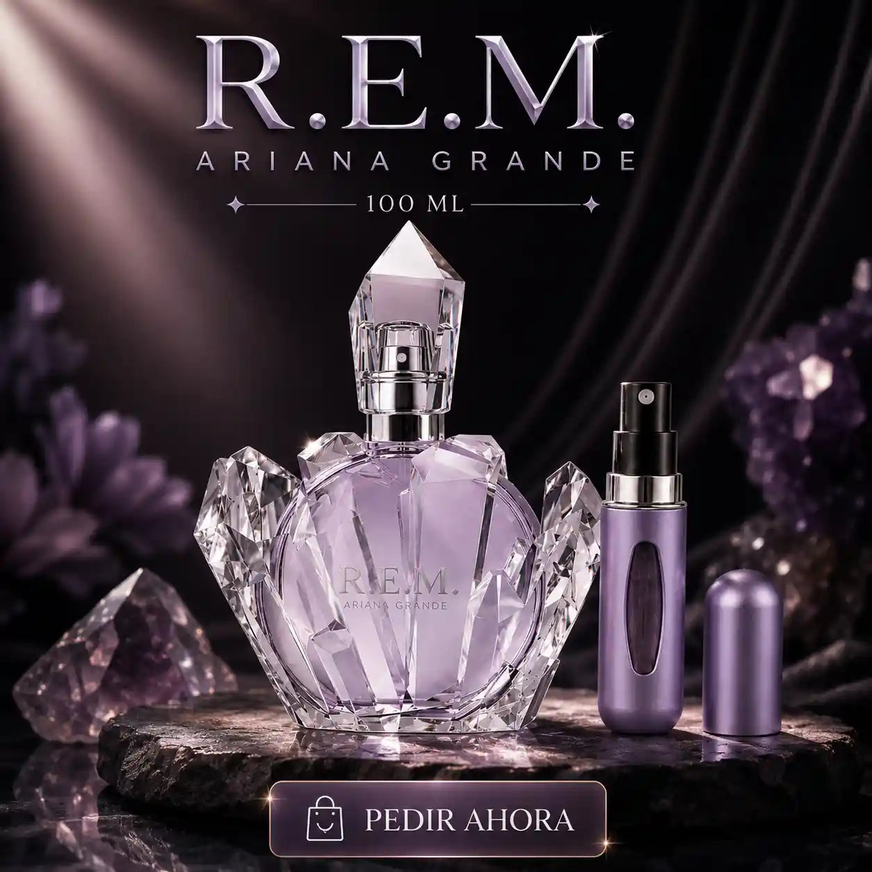 R.E.M. ARIANA GRANDE 100 ML + PERFUMERO RECARGABLE (DAMA)