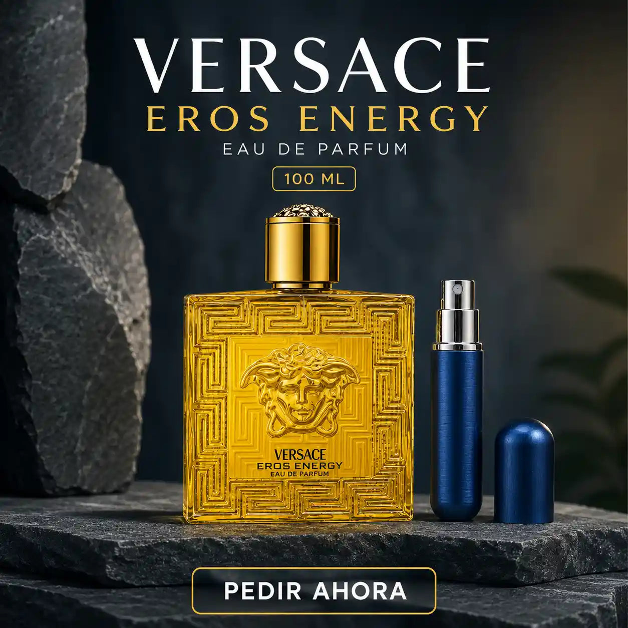 VERSACE ENERGY + UN PERFUMERO RECARGABLE (CABALLERO)