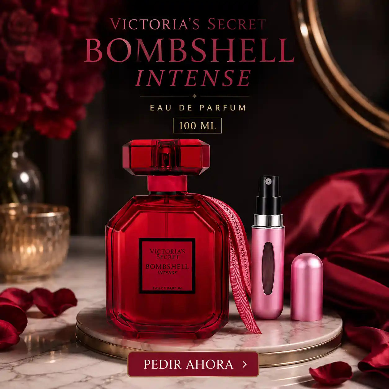 BOMBSHELL INTENSE Victoria Secret + PERFUMERO RECARGABLE (DAMA)