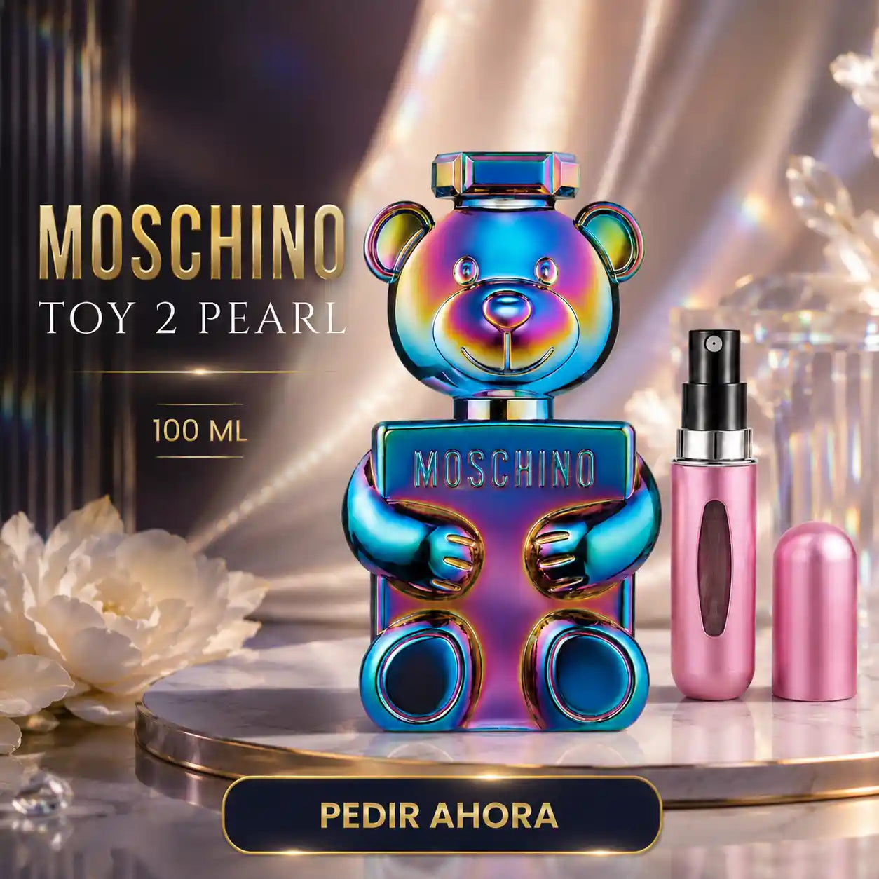 MOSCHINO TOY 2 PEARL 100 ML + PERFUMERO REGARGABLE (DAMA)
