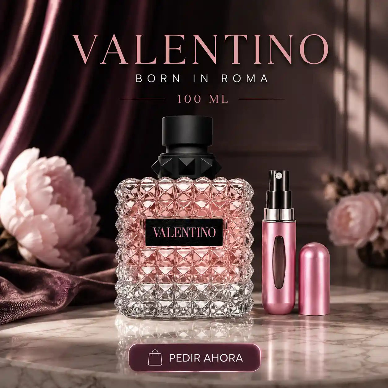 VALENTINO DONNA BORN IN ROMA + UN PERFUMERO RECARGABLE (DAMA)