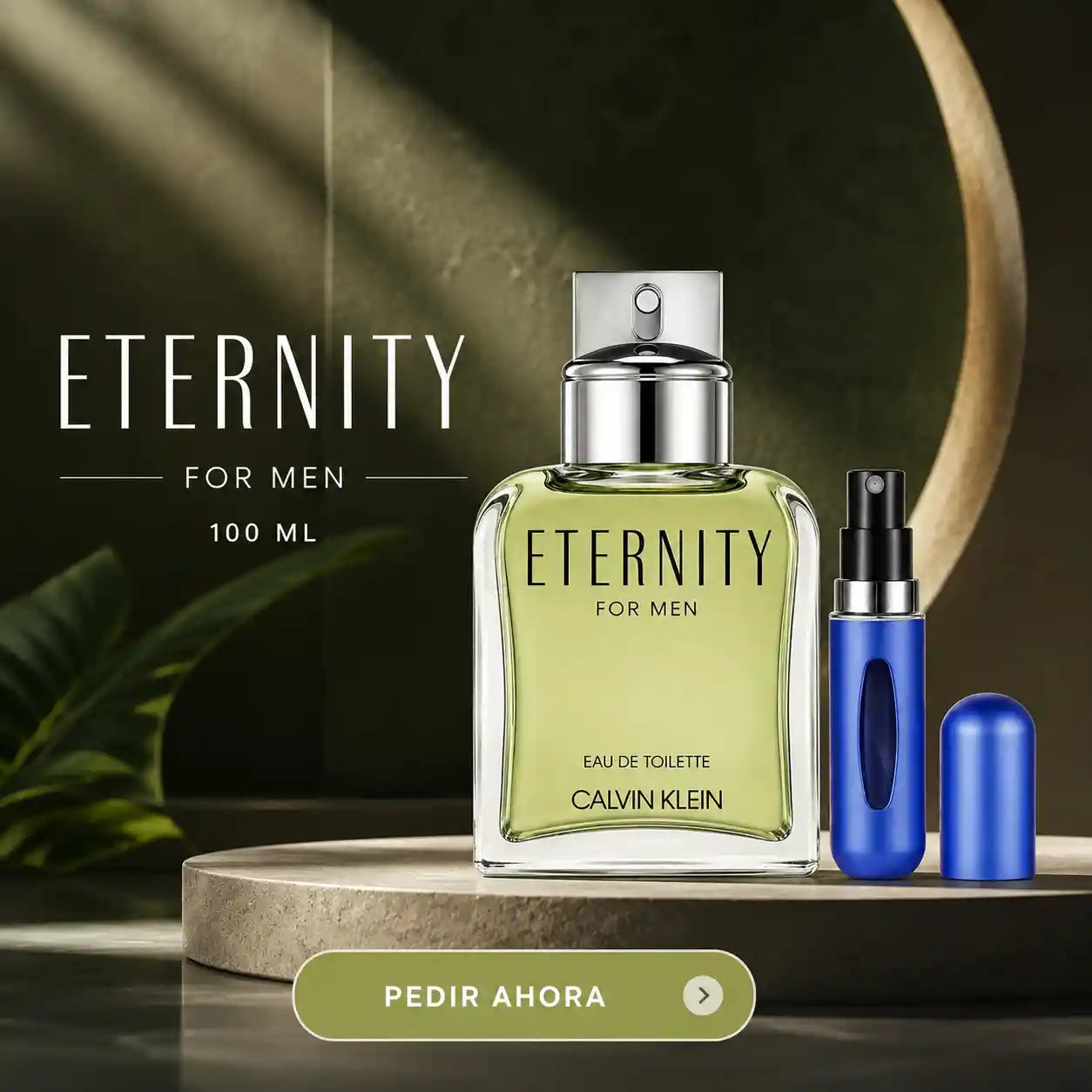PERFUME ETERNITY MEN + PERFUMERO RECARGABLE (CABALLERO)