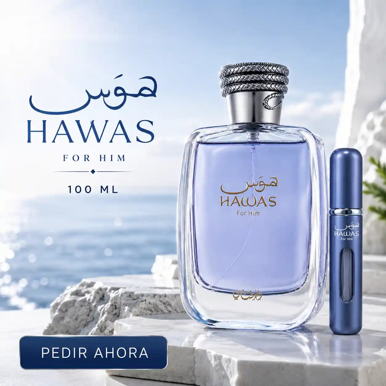 HAWAS FOR HIM + PERFUMERO RECARGABLE (CABALLERO)