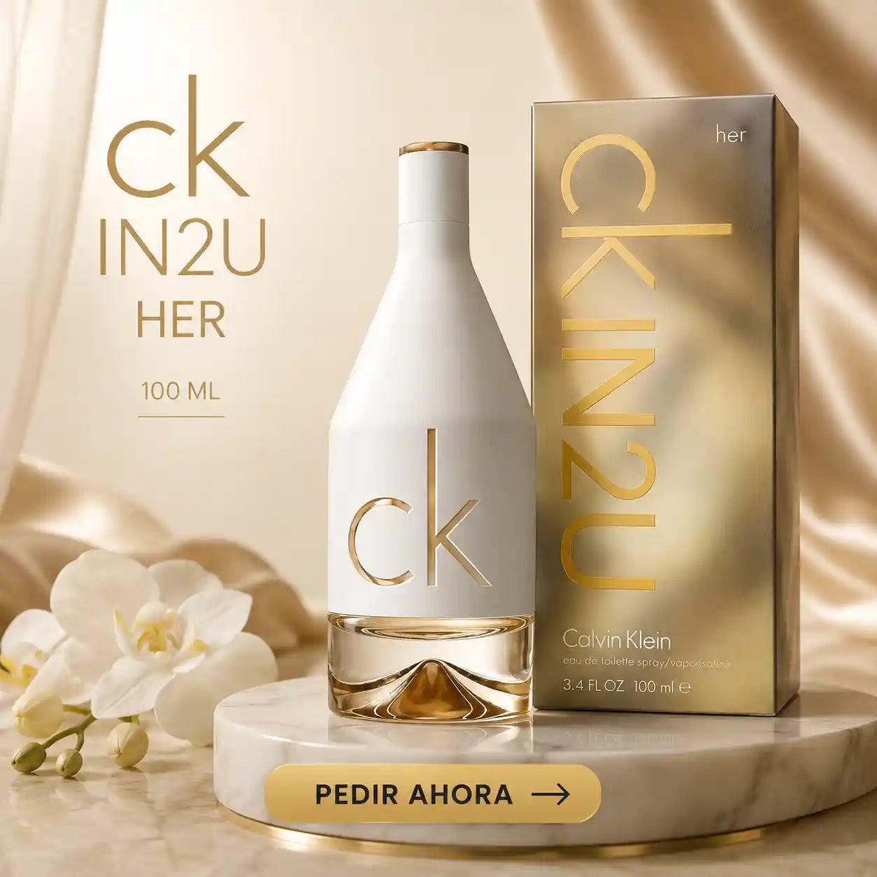 CKIN2U DAMA 100 ML MAS PERFUMERO RECARGABLE (DAMA)