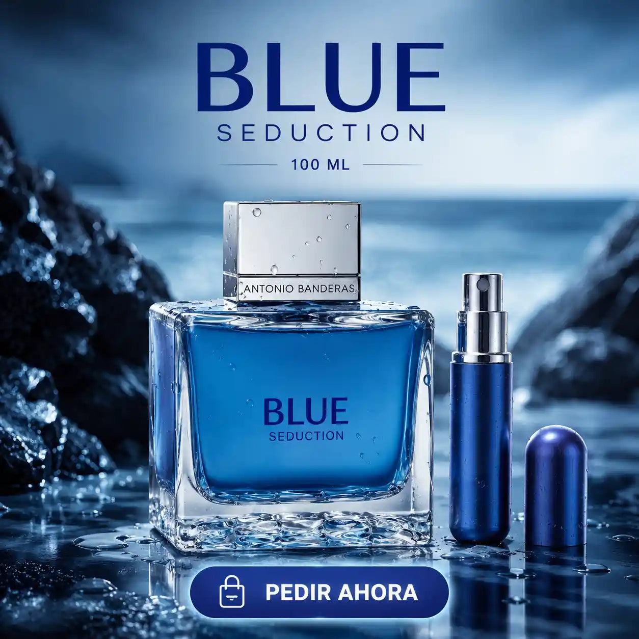 BLUE SEDUCTION MEN ANTONIO BANDERAS 100 ML + PERFUMERO (CABALLERO)