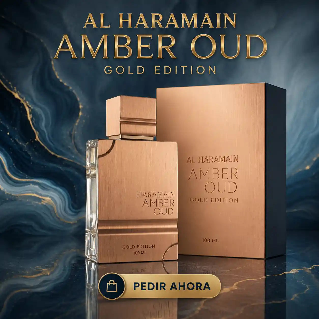Al Haramain Amber Oud Gold Caja 100 ML + PERFUMERO (CABALLERO)