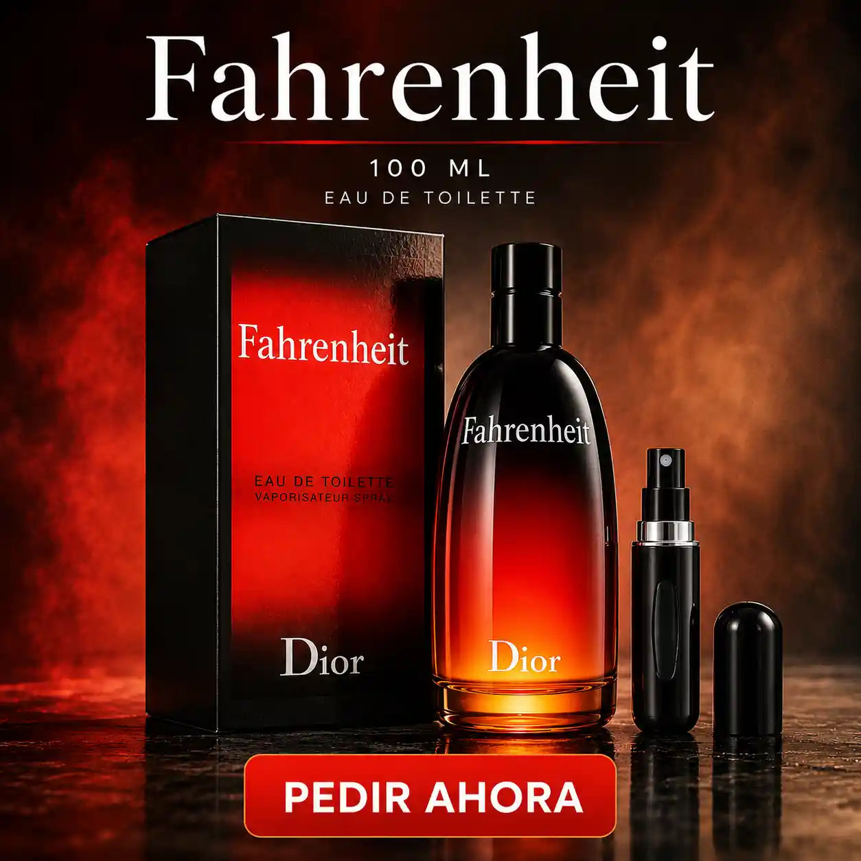 FHARENHEIT DIOR 100 ML + PERFUMERO RECARGABLE  (CABALLERO)