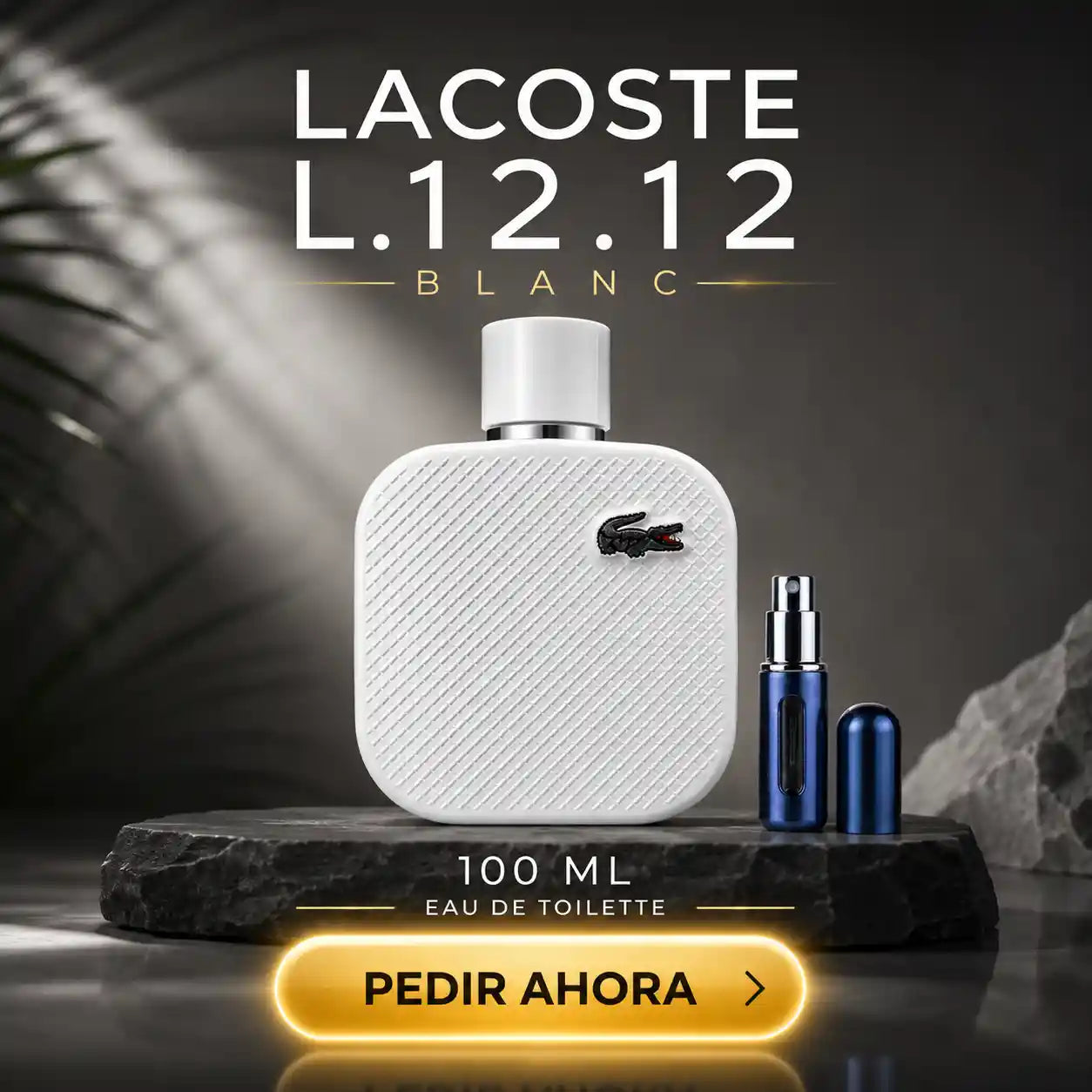 LACOSTE BLANCA 100 ML + PERFUMERO RECARGABLE