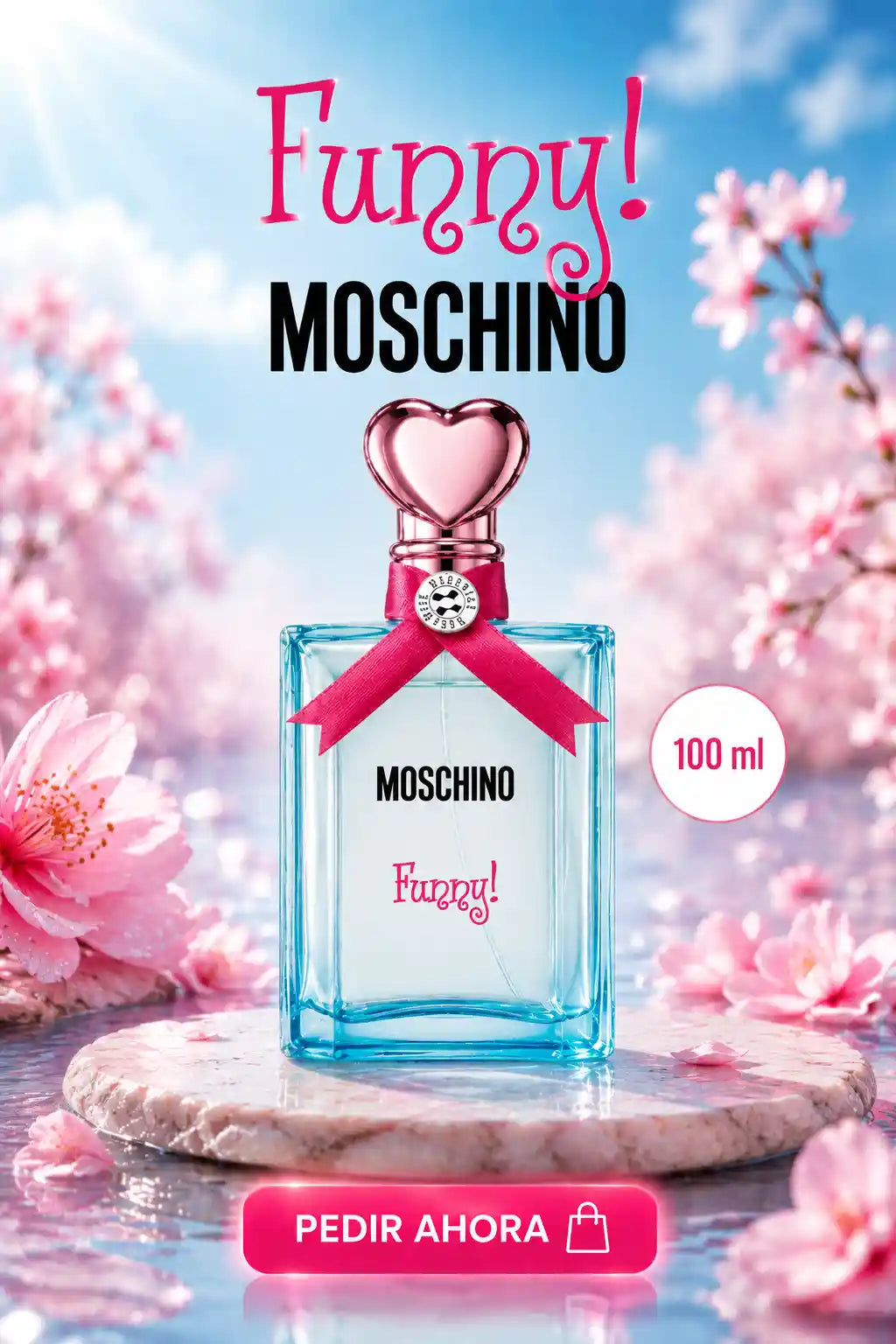 MOSCHINO FUNNY 100 ML + PERFUMERO RECARGABLE GRATIS
