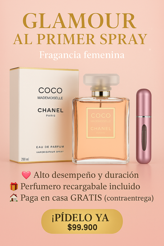 Elegancia Instantánea – FRAGANCIA FEMENINA 100 ml” 2) “Luce Imparable – Fragancia Femenina 100 ml + Contraentrega”)