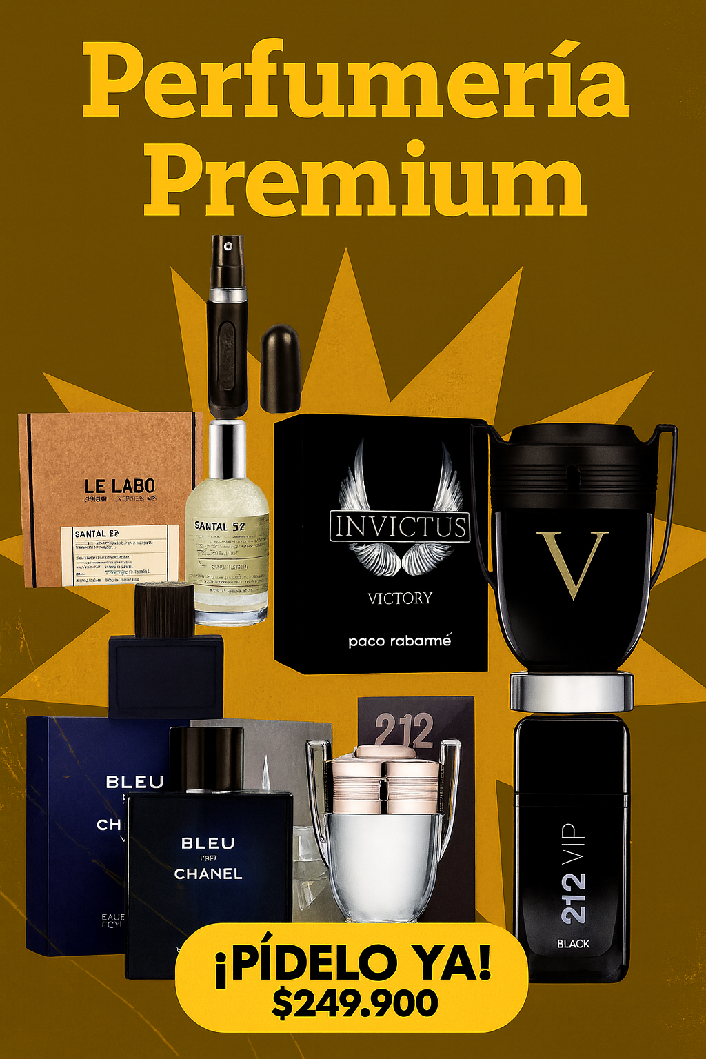 💎Paquete Actitud Premium 5 perfumes de lujo💎